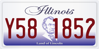 IL license plate Y581852