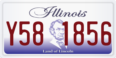 IL license plate Y581856