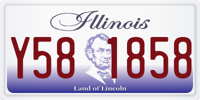 IL license plate Y581858