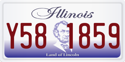 IL license plate Y581859
