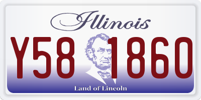 IL license plate Y581860