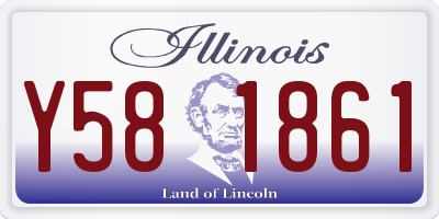 IL license plate Y581861