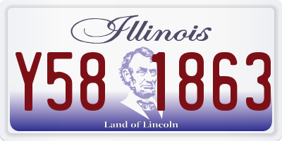 IL license plate Y581863