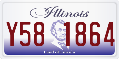 IL license plate Y581864