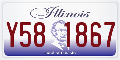 IL license plate Y581867