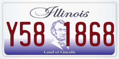 IL license plate Y581868