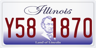 IL license plate Y581870