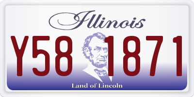 IL license plate Y581871