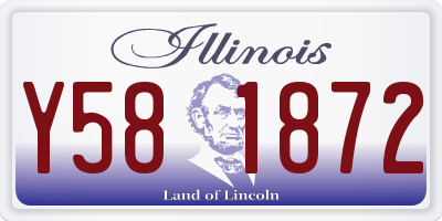 IL license plate Y581872