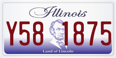 IL license plate Y581875