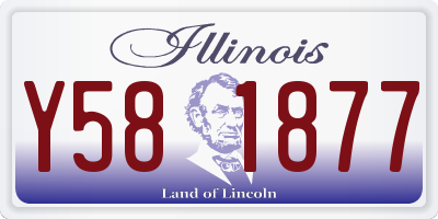 IL license plate Y581877