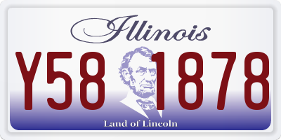 IL license plate Y581878