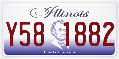 IL license plate Y581882