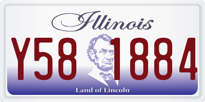 IL license plate Y581884