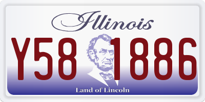 IL license plate Y581886