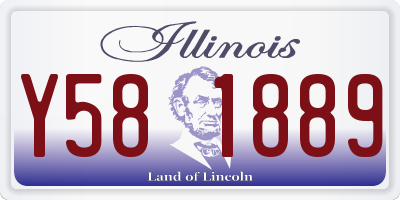 IL license plate Y581889