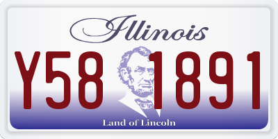 IL license plate Y581891