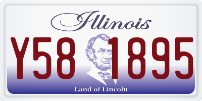 IL license plate Y581895