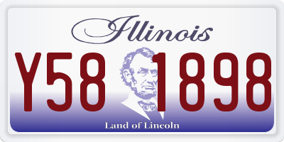 IL license plate Y581898