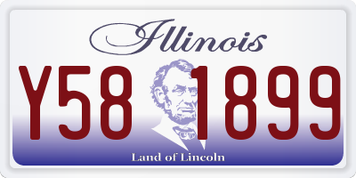 IL license plate Y581899