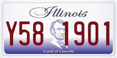 IL license plate Y581901