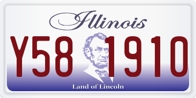 IL license plate Y581910