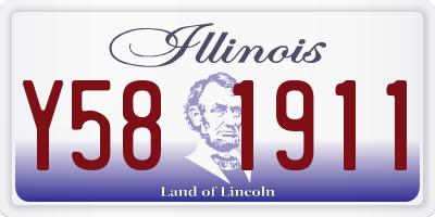 IL license plate Y581911