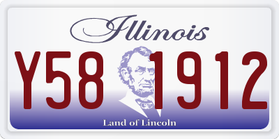 IL license plate Y581912