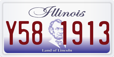 IL license plate Y581913