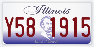 IL license plate Y581915
