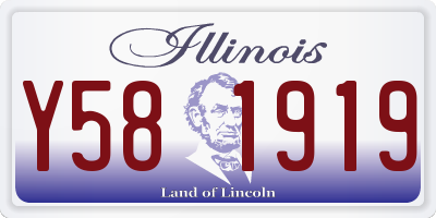 IL license plate Y581919