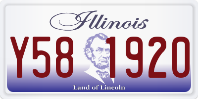 IL license plate Y581920