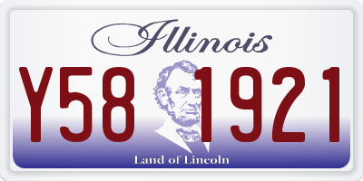 IL license plate Y581921