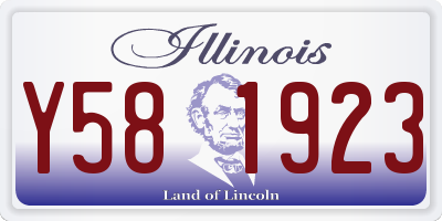 IL license plate Y581923