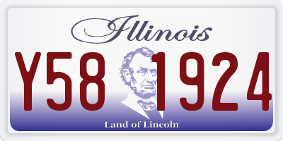 IL license plate Y581924