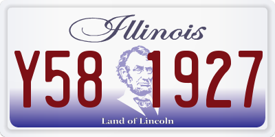 IL license plate Y581927