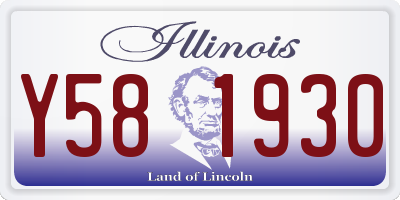 IL license plate Y581930