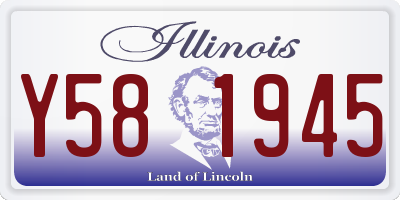 IL license plate Y581945