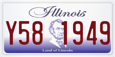 IL license plate Y581949
