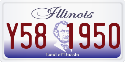 IL license plate Y581950