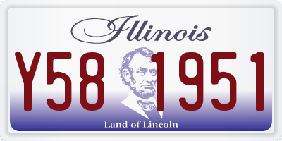 IL license plate Y581951
