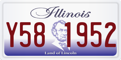IL license plate Y581952