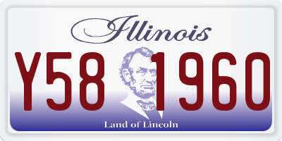 IL license plate Y581960