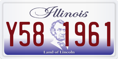IL license plate Y581961
