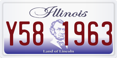 IL license plate Y581963