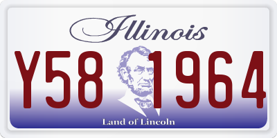 IL license plate Y581964