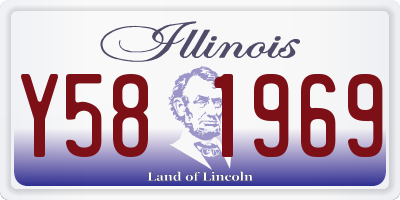 IL license plate Y581969