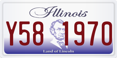 IL license plate Y581970