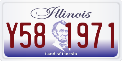 IL license plate Y581971