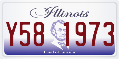 IL license plate Y581973